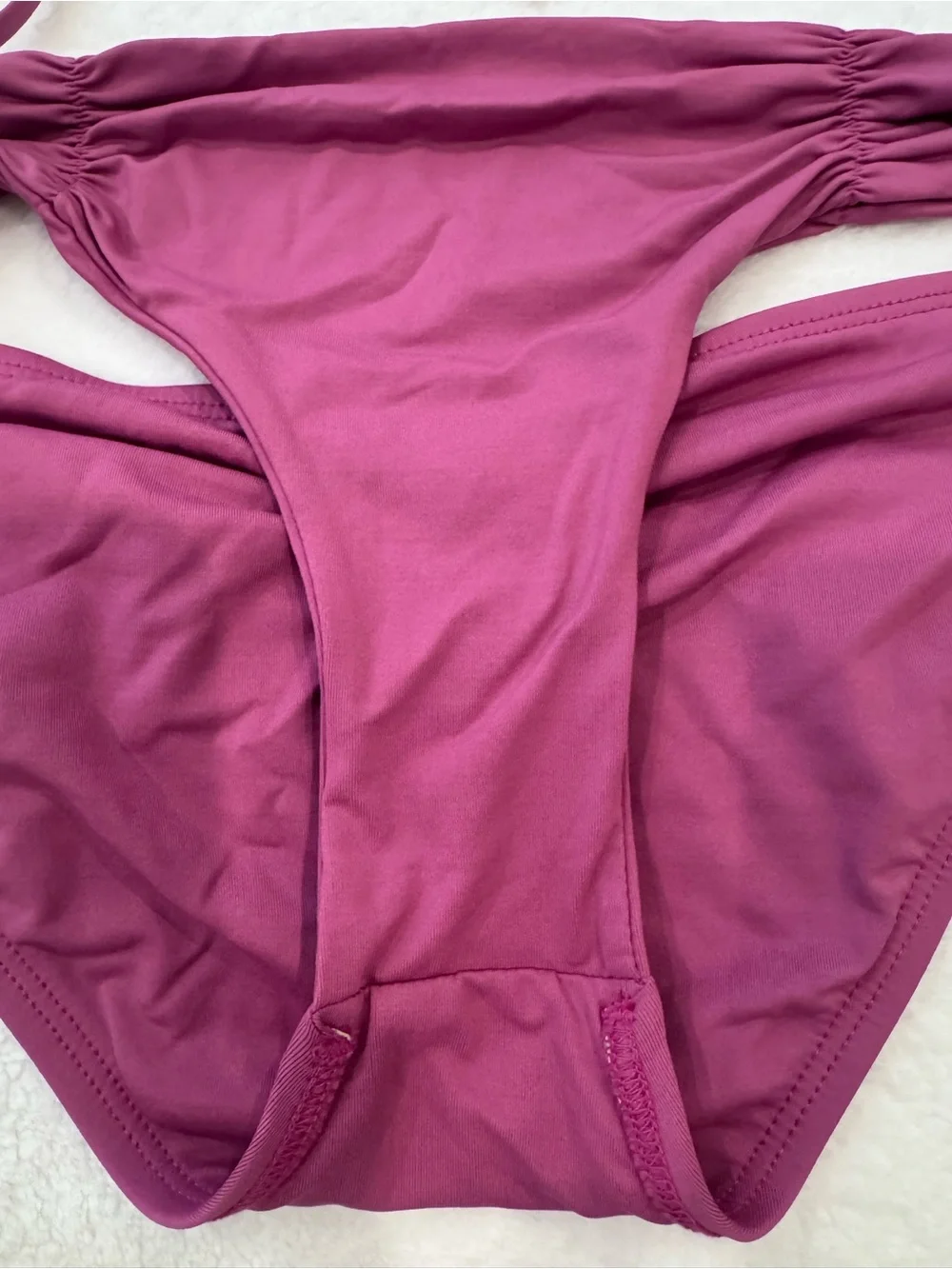 Preowned lspace bikini fringe top sz small and bottom sz medium